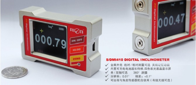 DMI420 δείκτης κλίσεων πολυ-λειτουργιών υψηλής ακρίβειας που γίνεται από το εργοστάσιο Shenzhen Rion